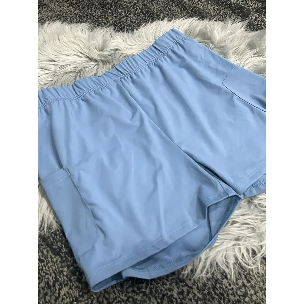 Women's Blue Tennis Shorts With Tennis Ball Pocket And More!‎ Size XL
